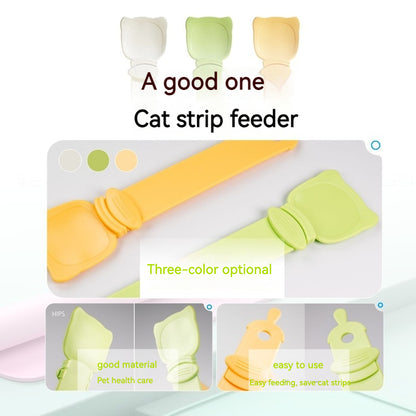 iFurcare 3 Pack Cat Strip Feeder, Cat Claw Shaped Cat Strip Squeeze Spoon 2 in 1 Cat Food Can Spoon Multi Functional Pet Spoons Cat Feeder