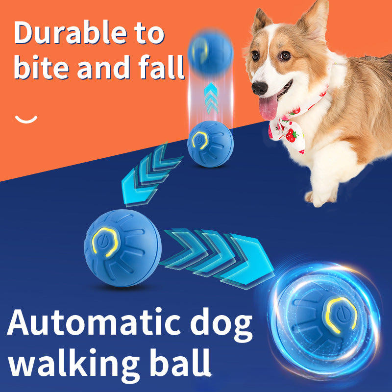 iFurcare Smart Interactive Dog Toy LED Light Bouncing Ball Active Rolling Ball for Dog/Puppy/Small/Medium Dogs and Cats USB Rechargeable