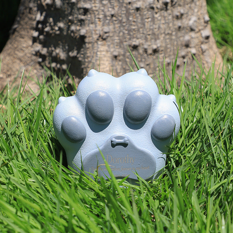 iFurcare Pet Memorial Urns for Dog or Cat Ashes, Memorial Keepsake Memory Paw with littering, Loss Pet Memorial Remembrance Gift