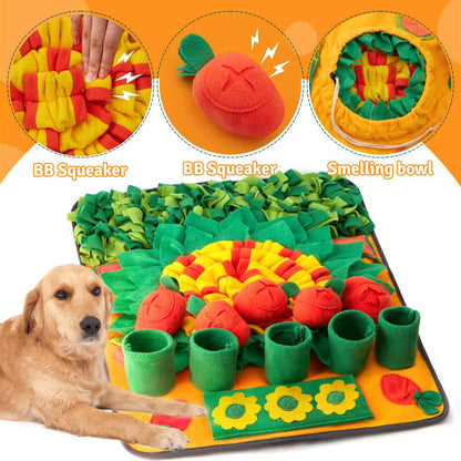 iFurcare Pet Snuffle Mat for Dogs Sniff Mat Nosework Feeding Mat Slow Feeder Interactive Dog Puzzle Toys for Training and Stress Relief