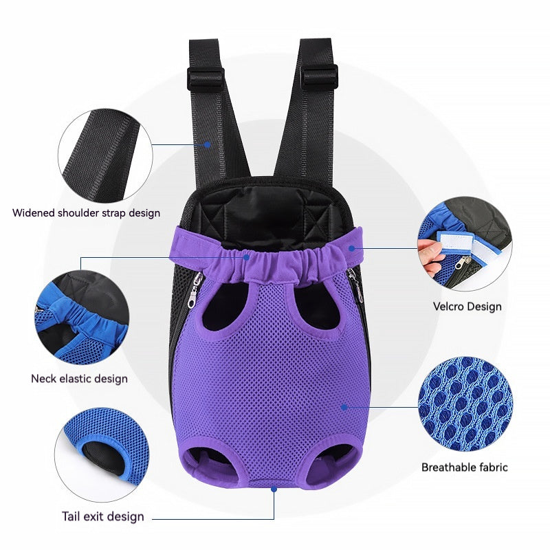 iFurcare Pet Dog Carrier Backpack Adjustable Dog Front Carrier, Legs Out Easy-Fit Dog Travel Backpack Carrier for Hiking Camping for Small Medium Dogs Cats and Rabbits