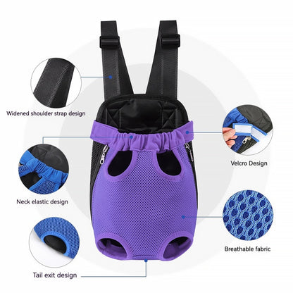 iFurcare Pet Dog Carrier Backpack Adjustable Dog Front Carrier, Legs Out Easy-Fit Dog Travel Backpack Carrier for Hiking Camping for Small Medium Dogs Cats and Rabbits