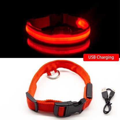 iFurcare USB Charging/Battery replacement Led Dog Collar Anti-Lost Collar For Dogs Puppies Dog Collars Leads LED Supplies Pet Products