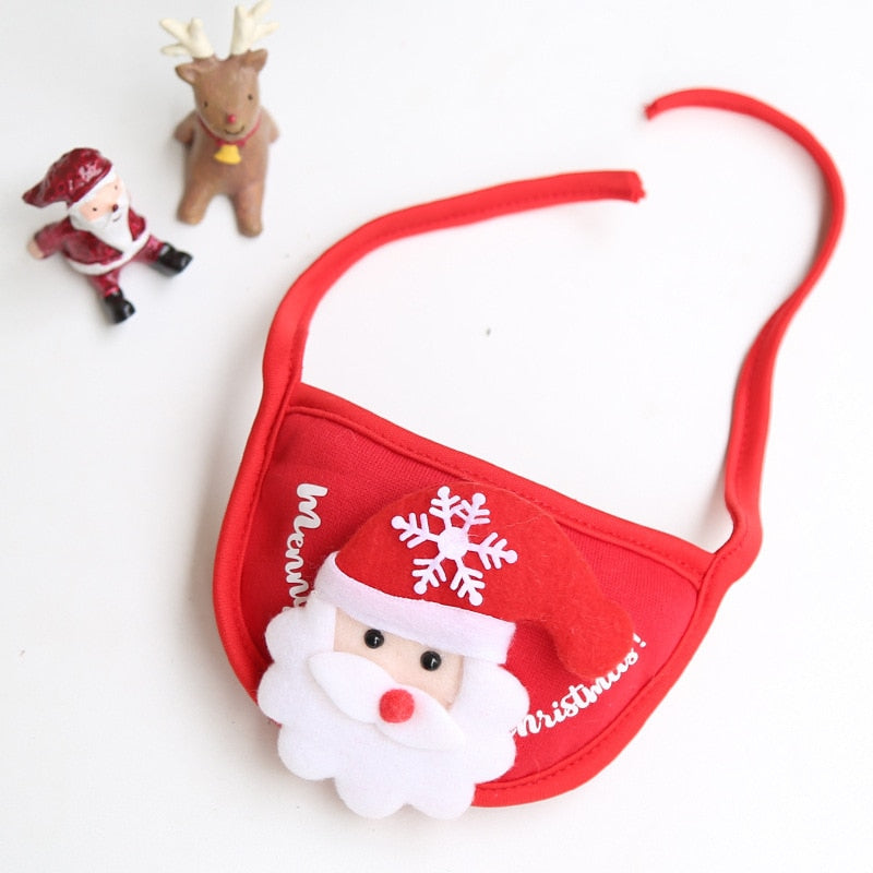 iFurcare Christmas Pet Hat Cute Antlers Saliva Towel for Dog Cat Dress Up Supplies Lovely Design  Autumn and Winter Clothes Pet Accessory