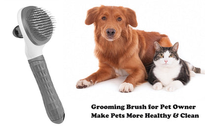 iFurcare Pet Dog Hair Brush Cat Comb Grooming And Care Cat Brush Stainless Steel Comb For Long Hair Dogs Cleaning Pets Dogs Accessories