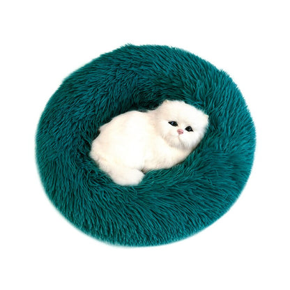 Pet Dog Bed Fluffy Soft Plush Donut Cuddler Round Dog Kennel Ultra Soft Washable Dog Cat Cushion Bed Winter Warm Sofa hot sell