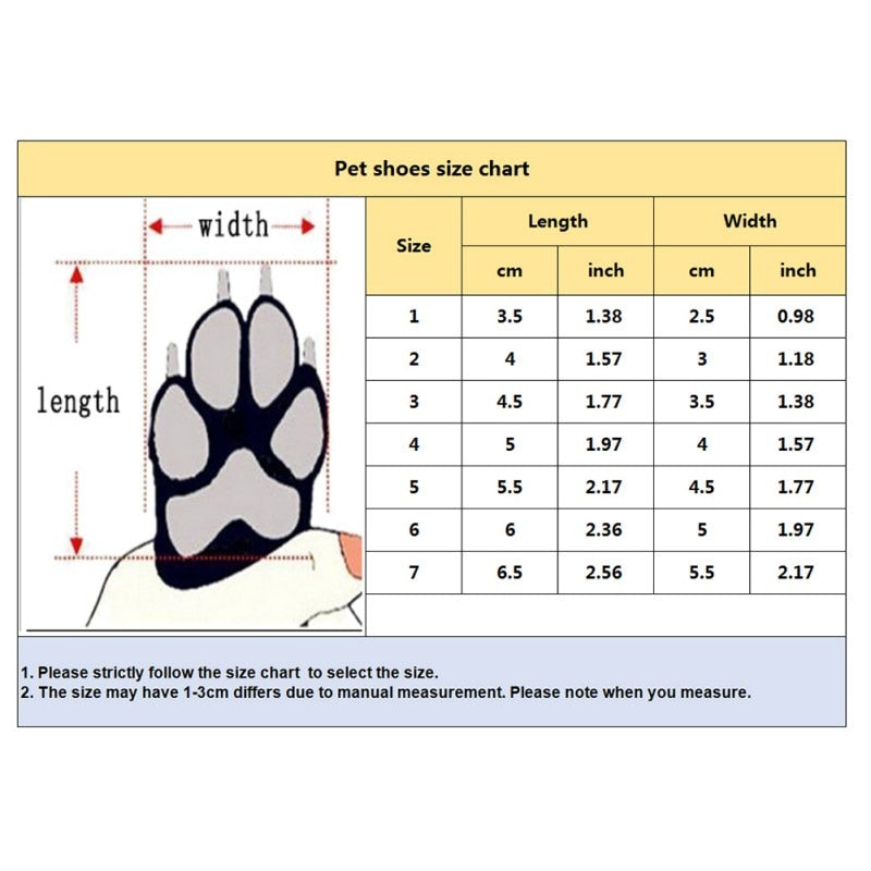 iFurcare Winter Thick Warm Pet Dog Shoes 4pcs Anti-slip Waterproof Rain Snow Boots Footwear For Puppy Dog Socks Booties Pet Paw Care