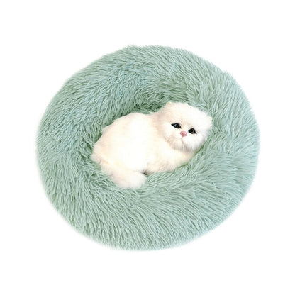 Pet Dog Bed Fluffy Soft Plush Donut Cuddler Round Dog Kennel Ultra Soft Washable Dog Cat Cushion Bed Winter Warm Sofa hot sell