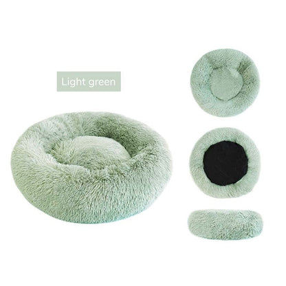 Pet Dog Bed Fluffy Soft Plush Donut Cuddler Round Dog Kennel Ultra Soft Washable Dog Cat Cushion Bed Winter Warm Sofa hot sell