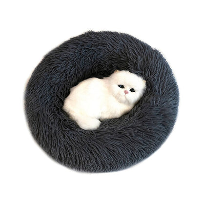 Pet Dog Bed Fluffy Soft Plush Donut Cuddler Round Dog Kennel Ultra Soft Washable Dog Cat Cushion Bed Winter Warm Sofa hot sell