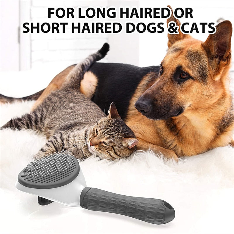 iFurcare Pet Dog Hair Brush Cat Comb Grooming And Care Cat Brush Stainless Steel Comb For Long Hair Dogs Cleaning Pets Dogs Accessories