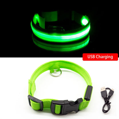 iFurcare USB Charging/Battery replacement Led Dog Collar Anti-Lost Collar For Dogs Puppies Dog Collars Leads LED Supplies Pet Products