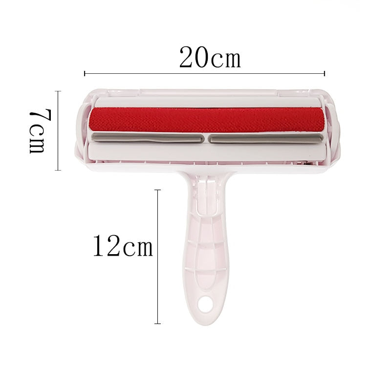 Pet Hair Remover Roller 2-Way Removing Dog Cat Hair From Furniture Self-cleaning Lint Pet Hair Remover One Hand Operate