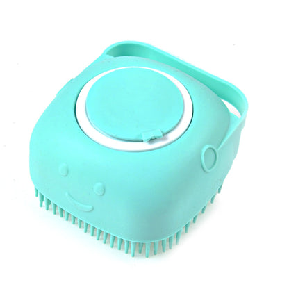 iFurcare Bathroom Dog Bath Brush Massage Gloves Soft Safety Silicone Comb with Shampoo Box Pet  Dog Brush