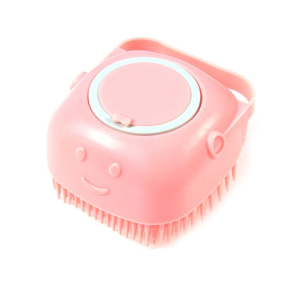 iFurcare Bathroom Dog Bath Brush Massage Gloves Soft Safety Silicone Comb with Shampoo Box Pet  Dog Brush