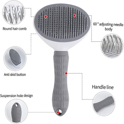 iFurcare Pet Dog Hair Brush Cat Comb Grooming And Care Cat Brush Stainless Steel Comb For Long Hair Dogs Cleaning Pets Dogs Accessories