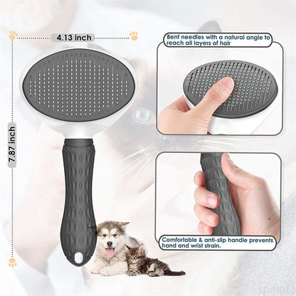 iFurcare Pet Dog Hair Brush Cat Comb Grooming And Care Cat Brush Stainless Steel Comb For Long Hair Dogs Cleaning Pets Dogs Accessories